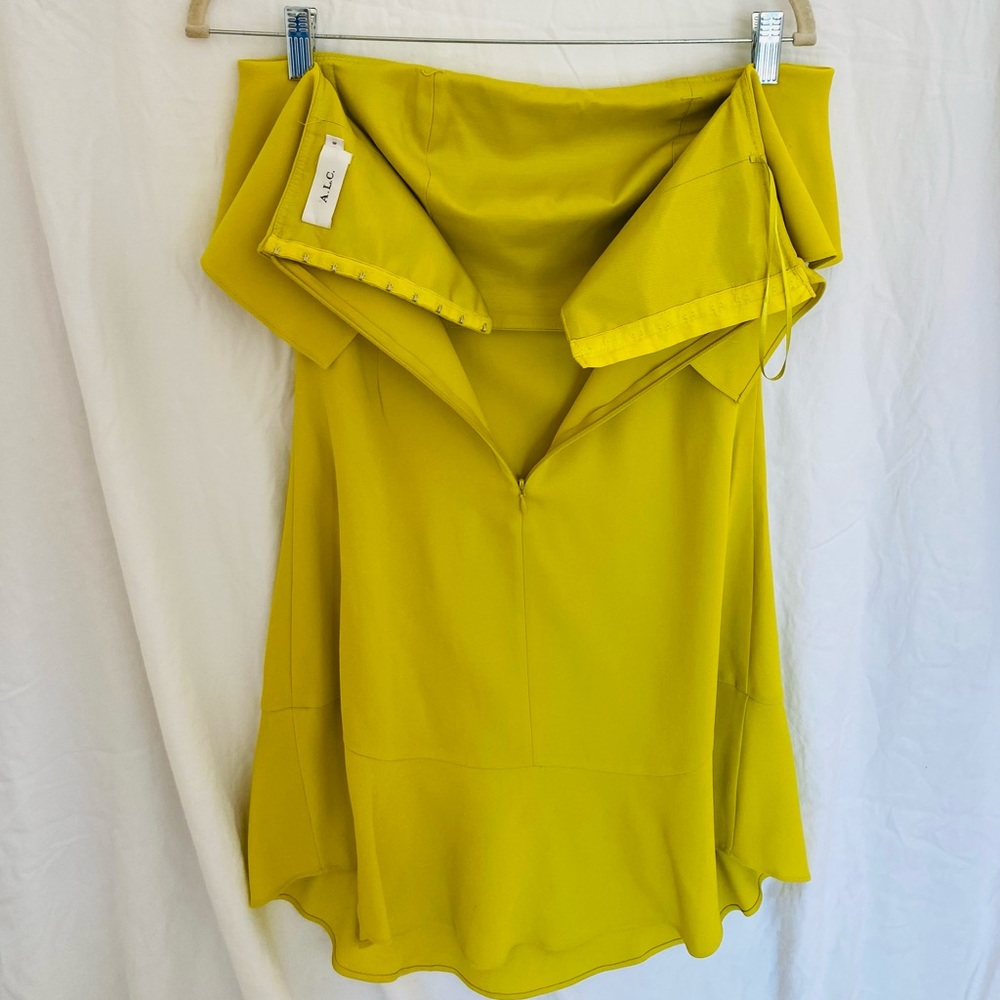 A. L. C. Chartreuse Romy Dress - Picture 8 of 12